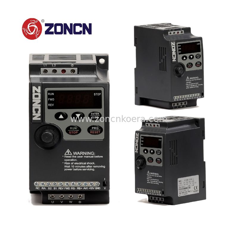 Mini VFD Inverter NZ100 Series Of ZONCN 220v Single Phase Variable Frquency Drive 1hp 2hp