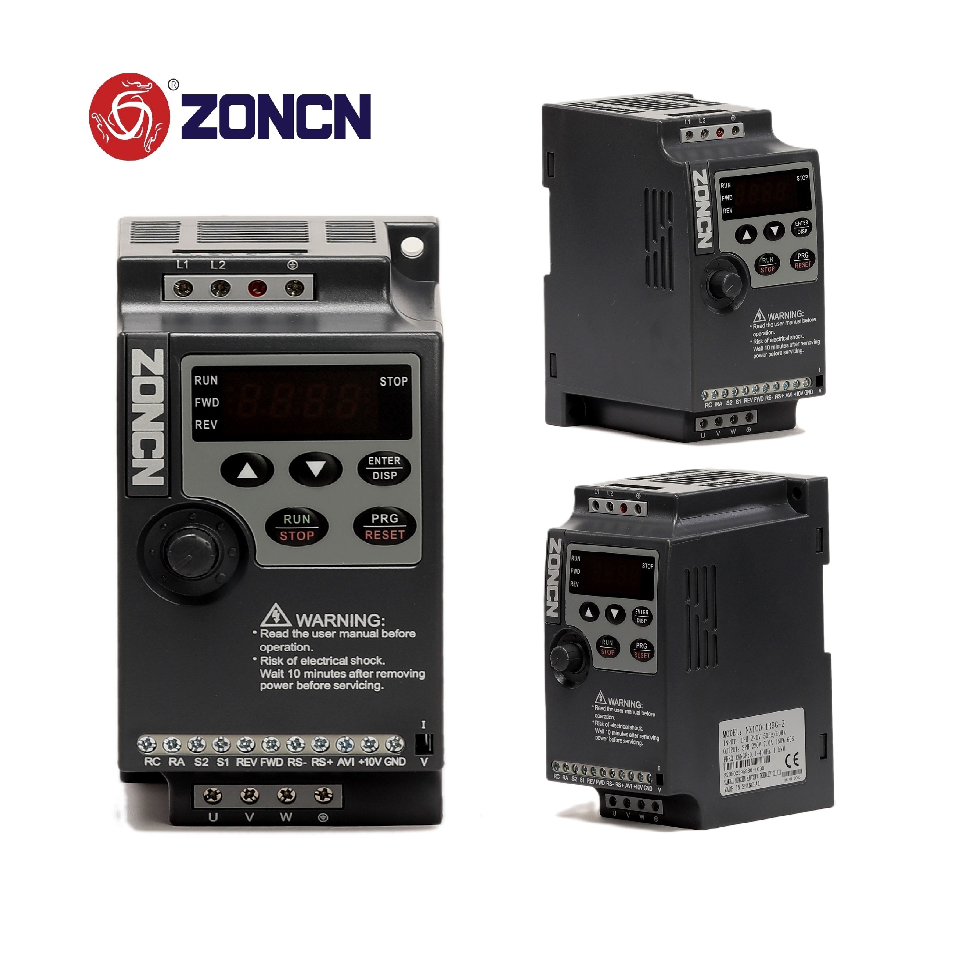 Mini VFD Inverter NZ100 Series Of ZONCN 220v Single Phase Variable Frquency Drive 1hp 2hp