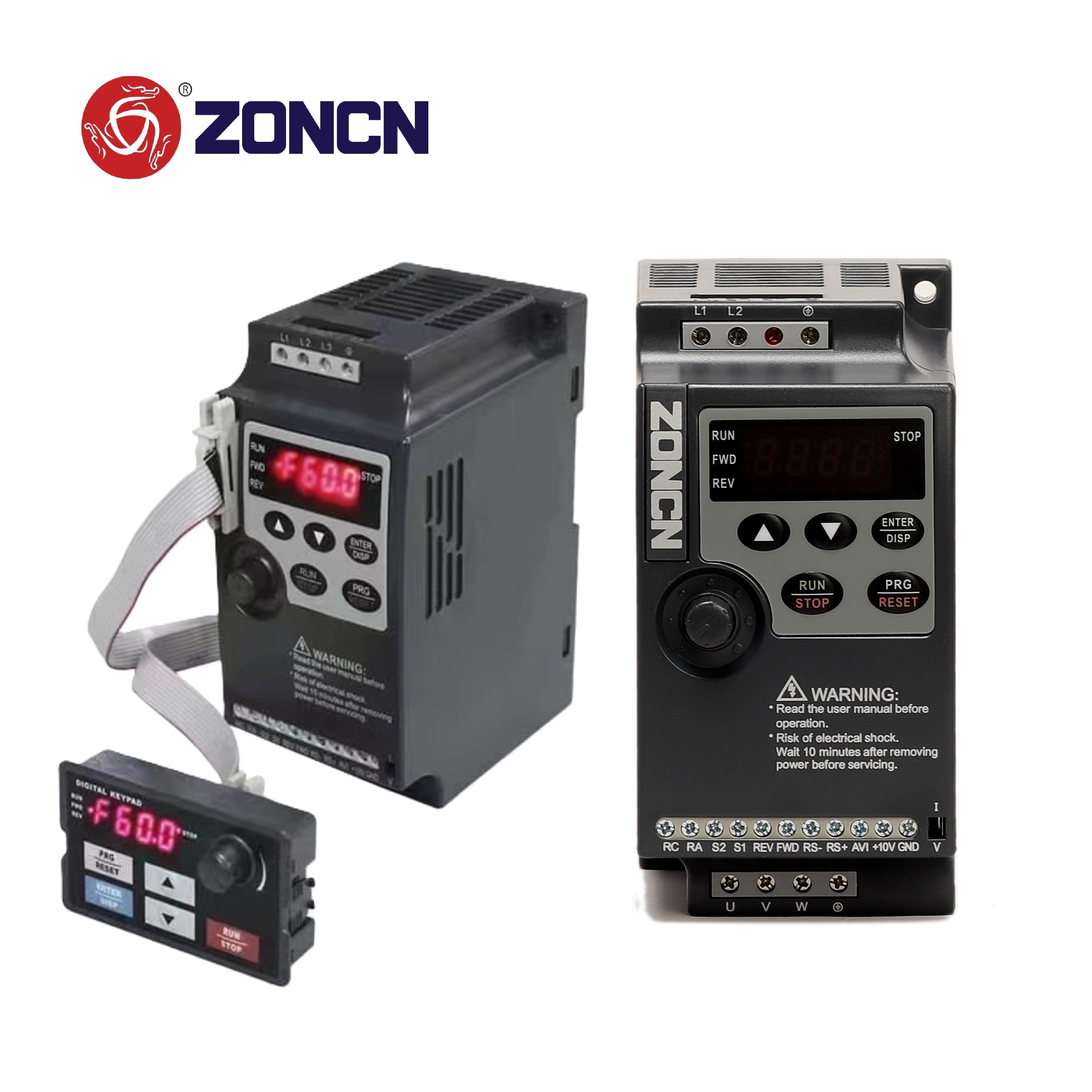 Mini VFD Inverter NZ100 Series Of ZONCN 220v Single Phase Variable Frquency Drive 1hp 2hp