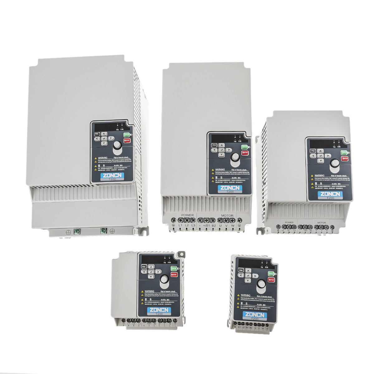 ZONCN 30KW Vfd Drives Low Voltage Frequency Drives 380v Built-in EMC filter