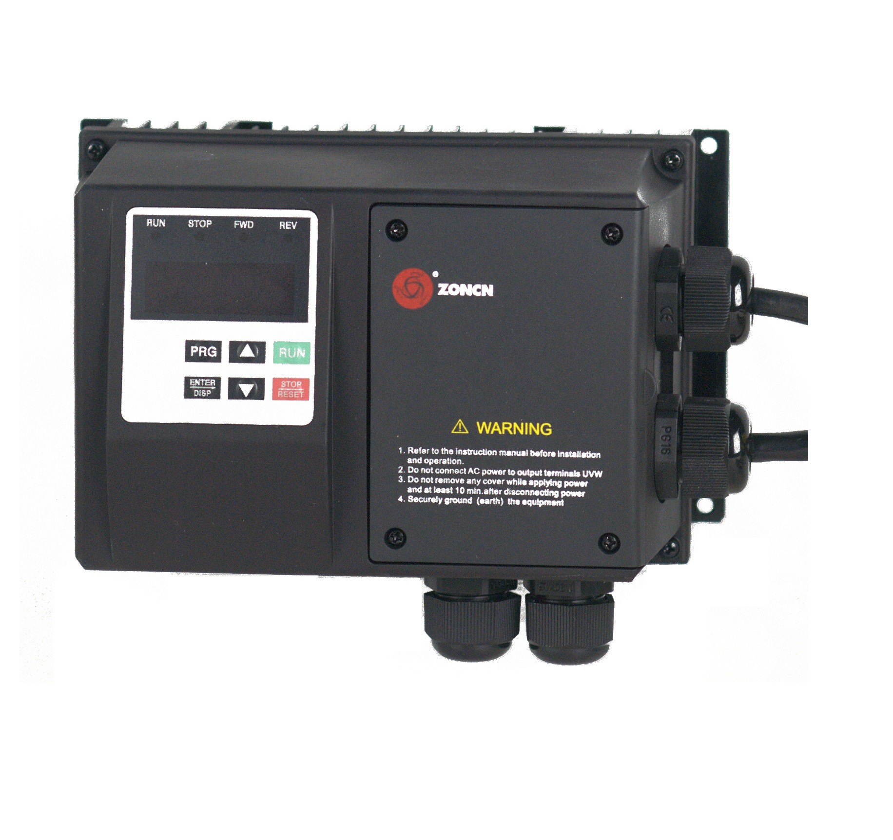 High Protection Inverter ZONCN 220v 380v VFD Variable Frequency Drive 0.75kw To 160kw For Fan Pumps