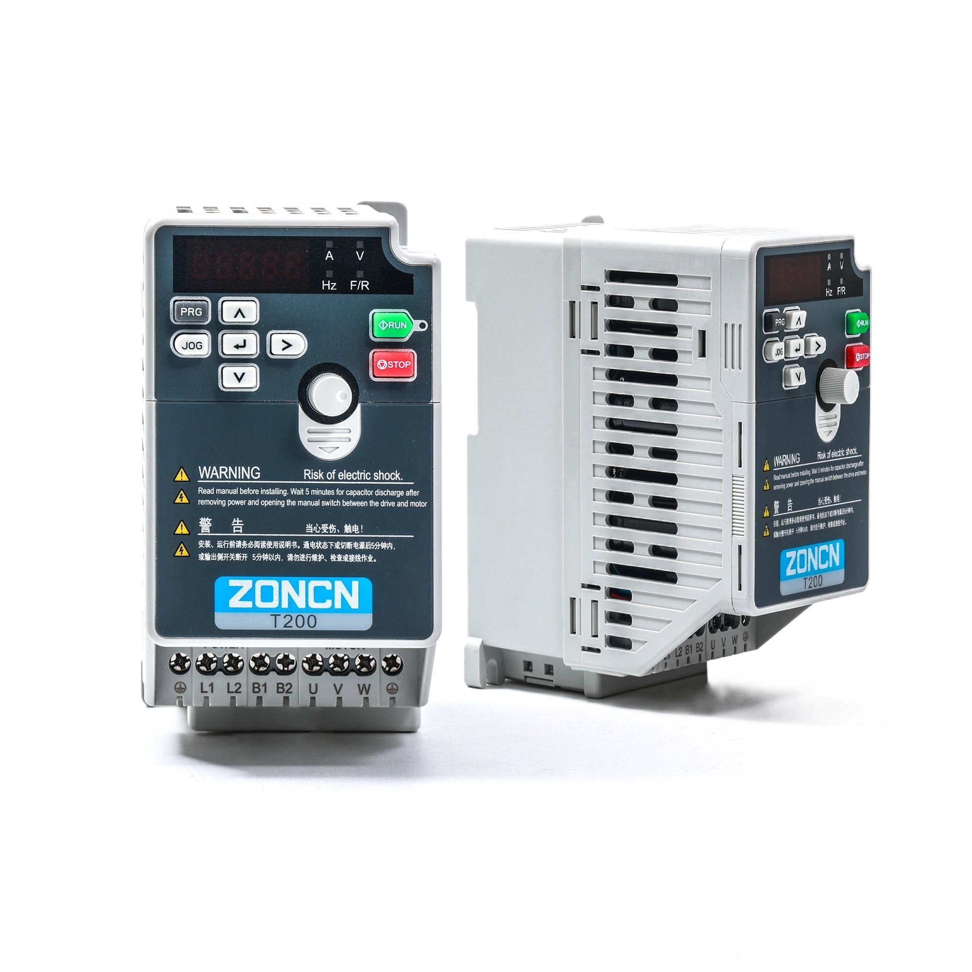 High Performance 1.5kW VFD Drive with 24V Terminal and 0.01Hz Digital Resolution Frequency Inverter