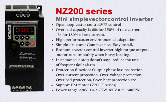 Low Voltage Inverter Vfd Drive Inversor 220V 0.75kw Frequency Converter ...